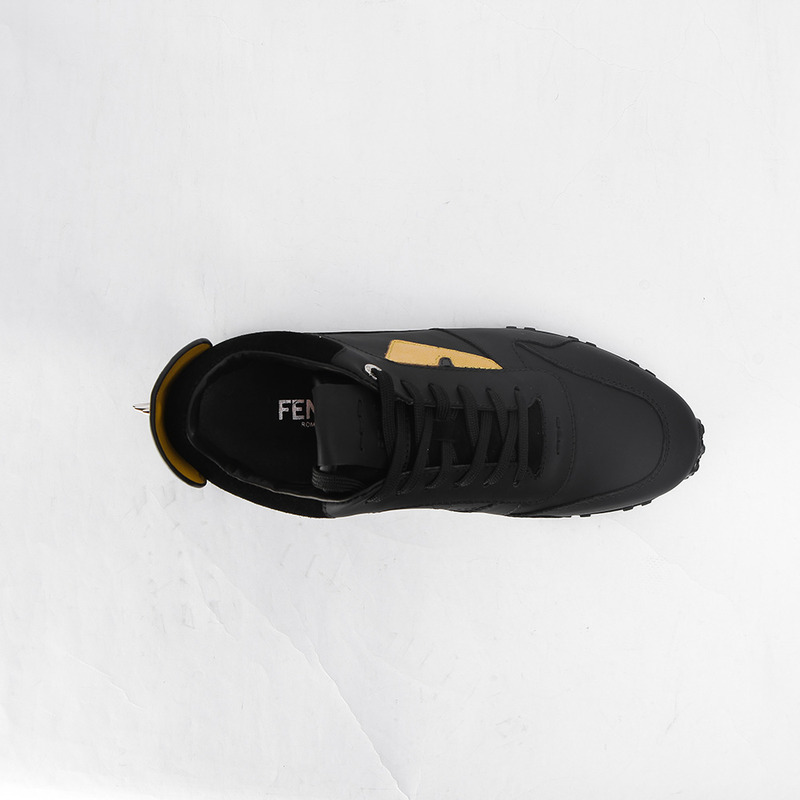 F**di monster low top yellow sneaker for men