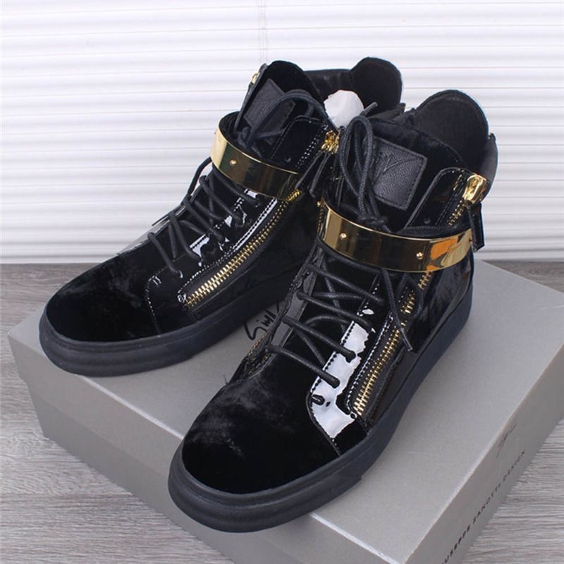 Giuseppe Zanotti Coby High Top Black Sneakers