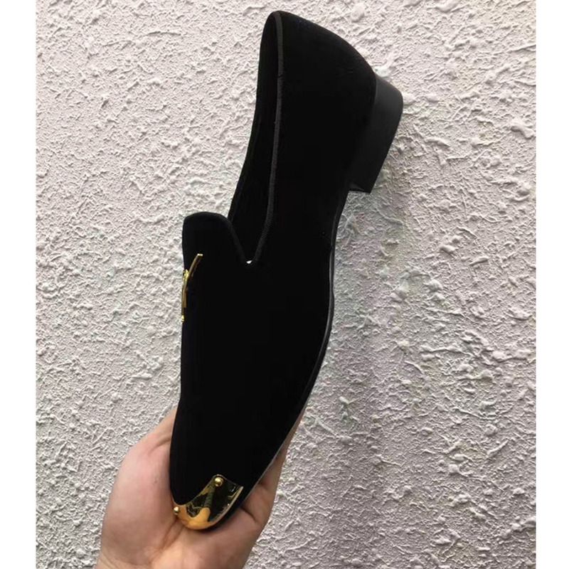 Guiseppe Zanotti Black Sneakers With Golden Toe