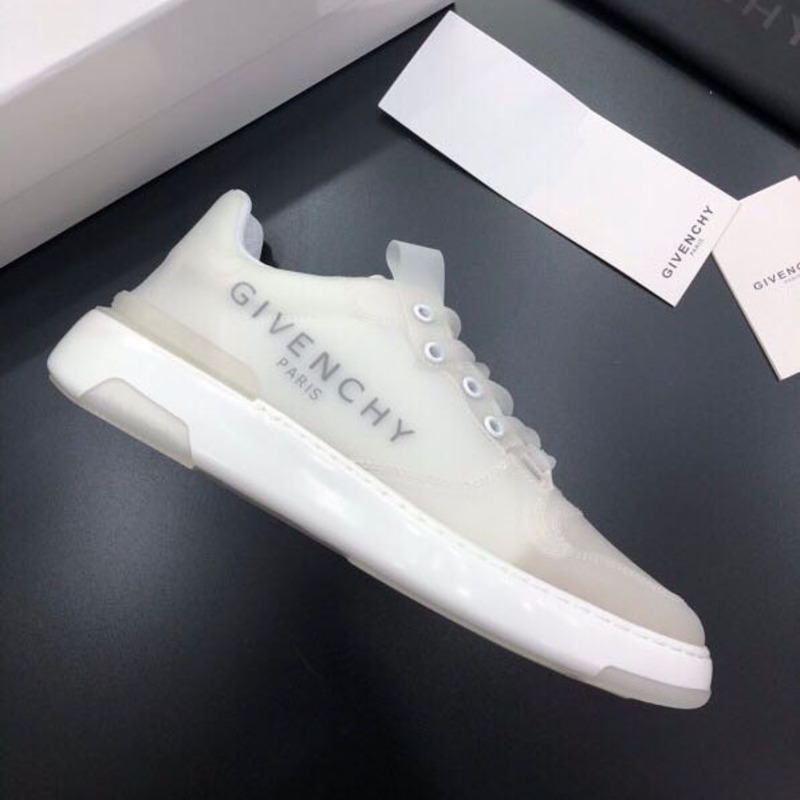 Givenchy Transparent Low Top Wing Sneaker White