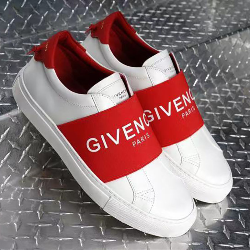 Givenchy Paris Webbing Leather Sneakers