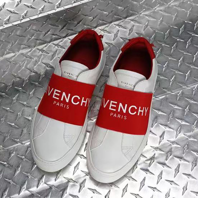 Givenchy Paris Webbing Leather Sneakers