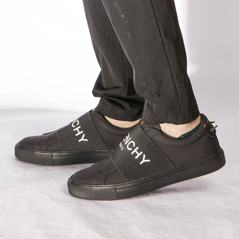 Givenchy Logo Strap Sneaker in Black