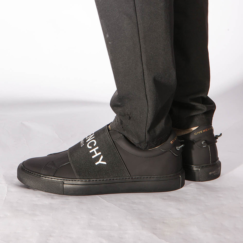 Givenchy Logo Strap Sneaker in Black