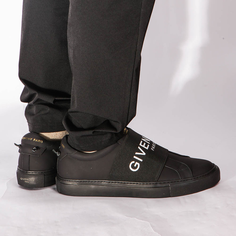 Givenchy Logo Strap Sneaker in Black