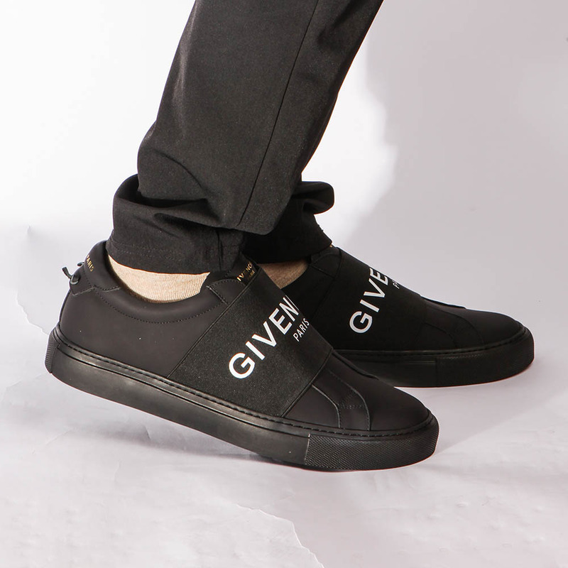 Givenchy Logo Strap Sneaker in Black