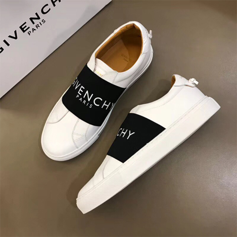 Givenchy Paris Strap Sneakers in Leather