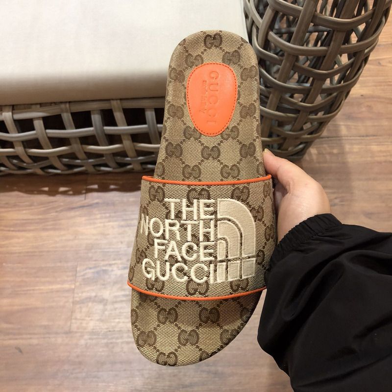 the north face x G*u*i slides