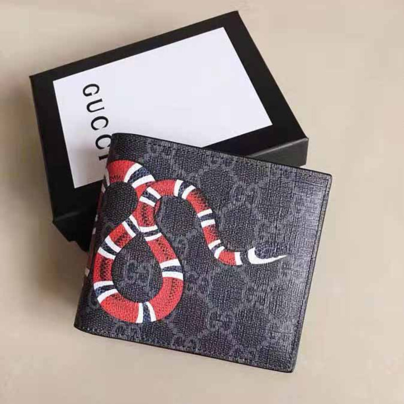 kingsnake print G*u*i sup*e wallet