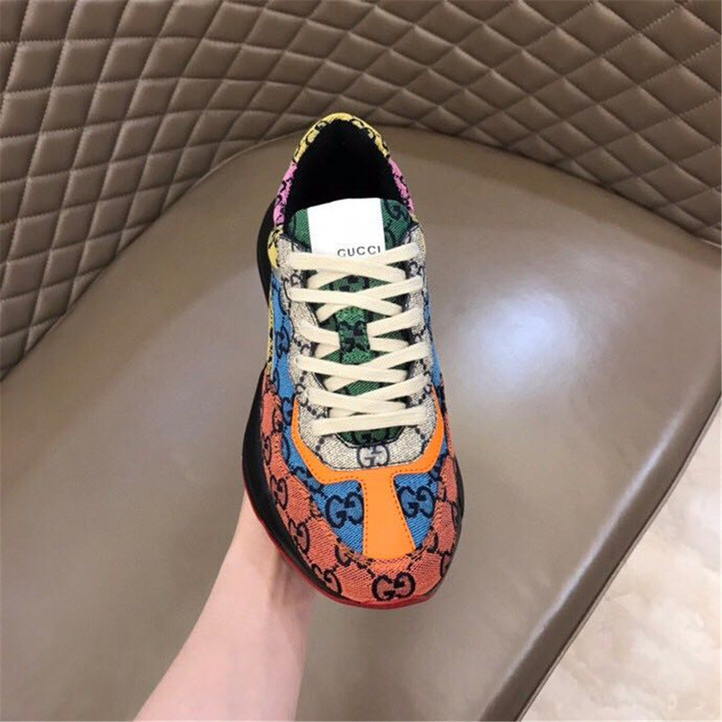 G*u*i multicolor canvas sneakers for men and women