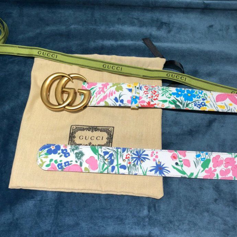 G*u*i flower print belt