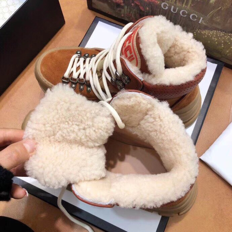 flashtrek G*u*i high-top sneaker with wool