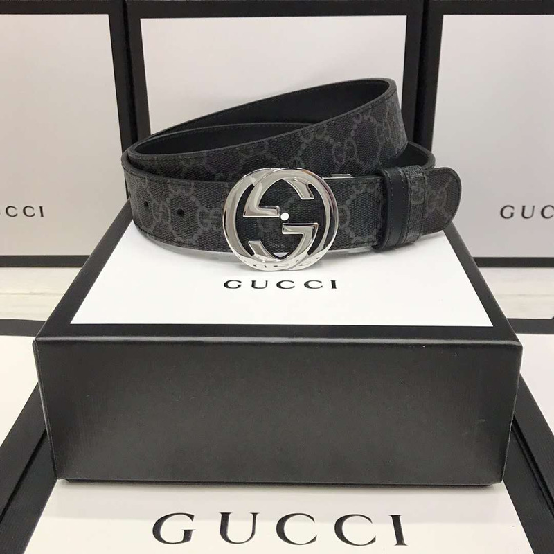 G*u*i belt with double g buckle