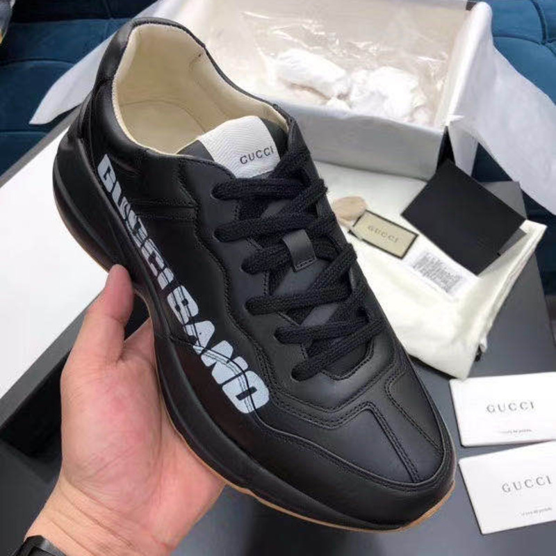 G*u*i leather band rhython sneakers