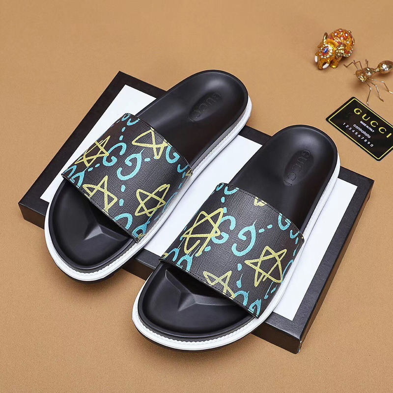 G*u*i stars printed slide sandal