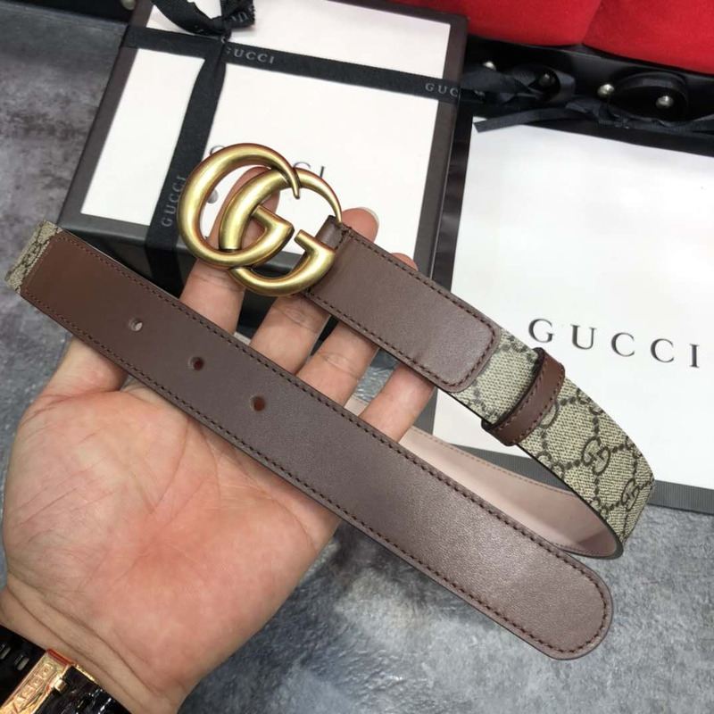 G*u*i belt with double g buckle