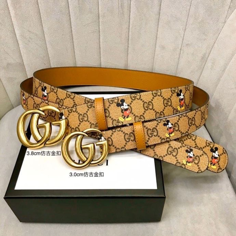 G*u*i x mickey leather belt