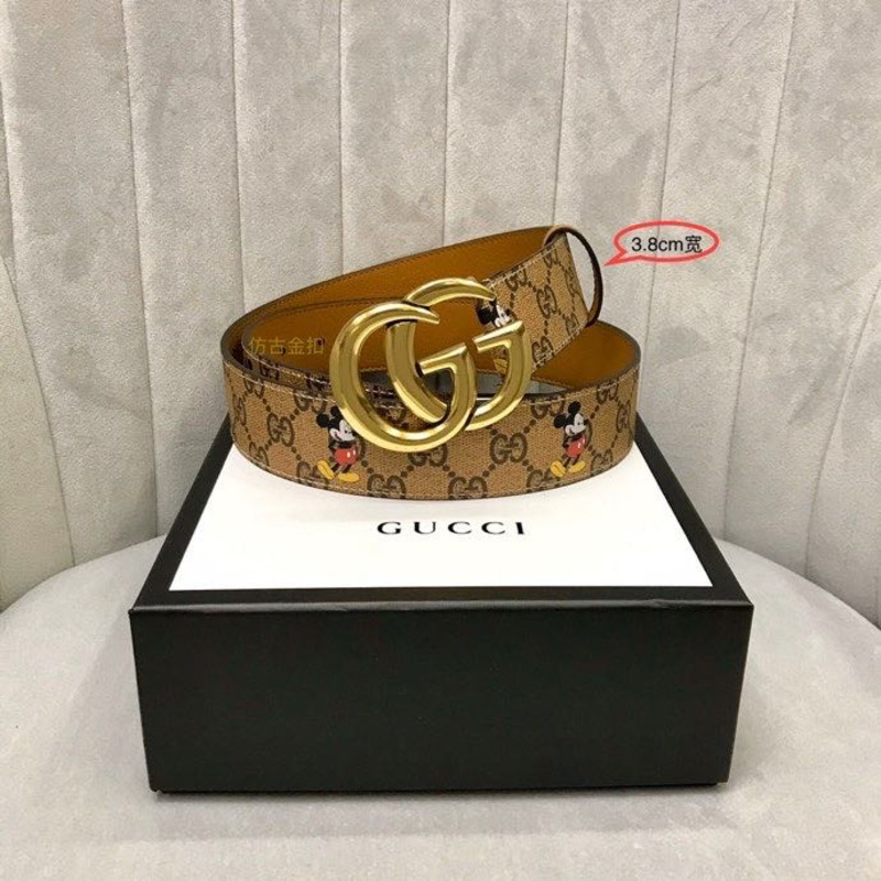 G*u*i x mickey leather belt