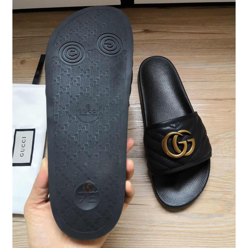 black double G*u*i slippers