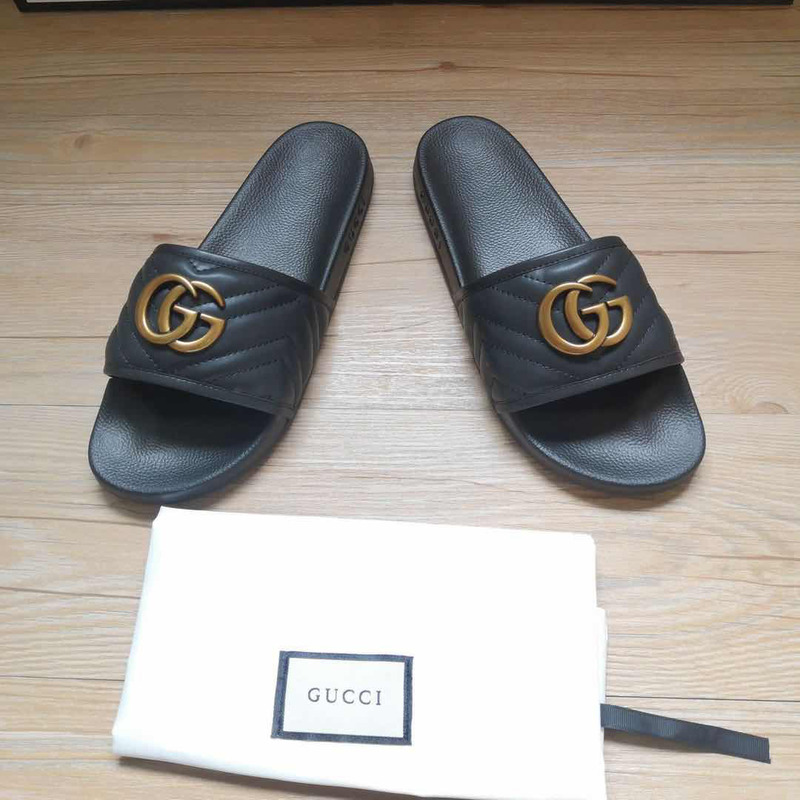 black double G*u*i slippers