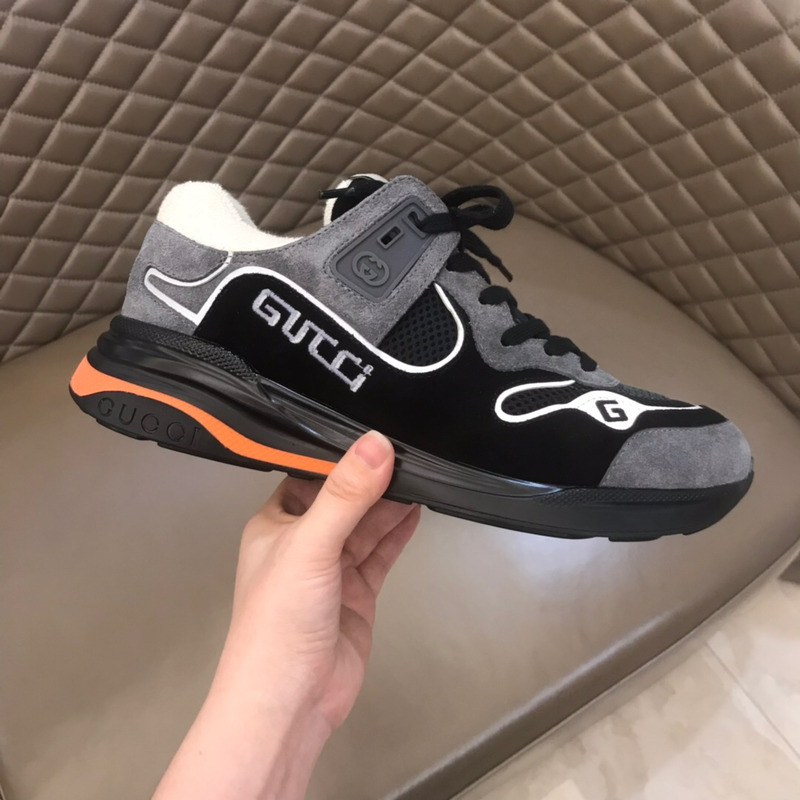 G*u*i ultrapace sneaker in black/grey