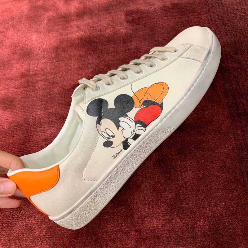 G*u*i ace sneaker with mickey print