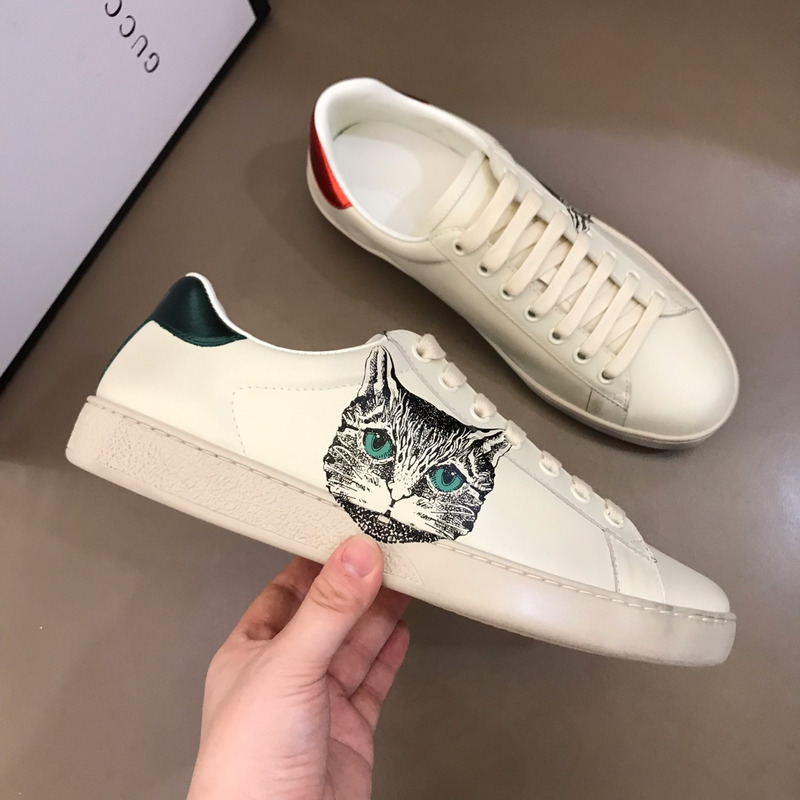 G*u*i ace sneaker with mystic cat