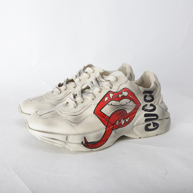 G*u*i rhyton sneaker with mouth print