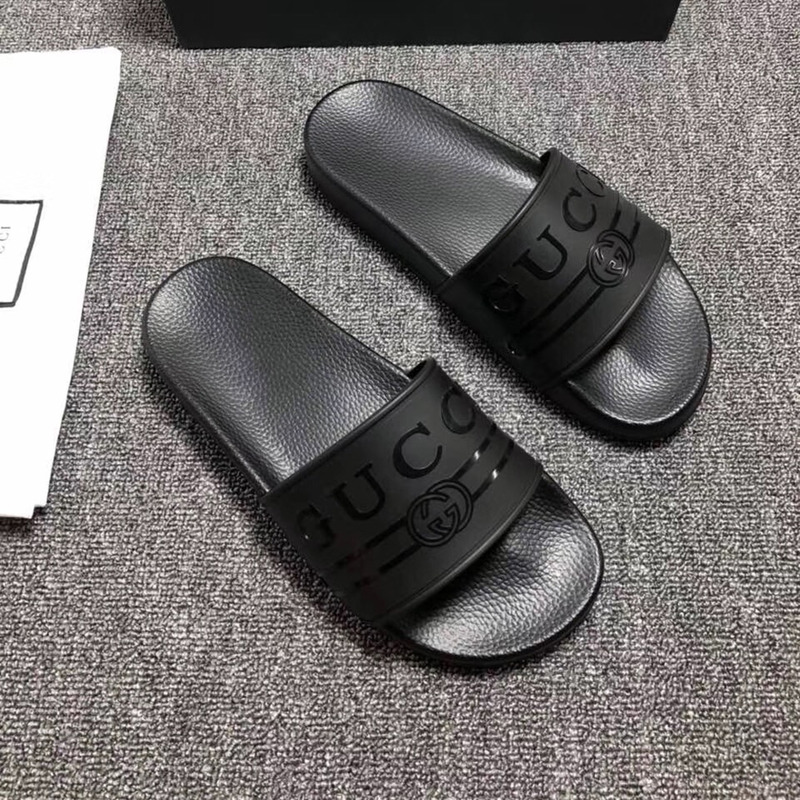 G*u*i logo rubber slide sandal