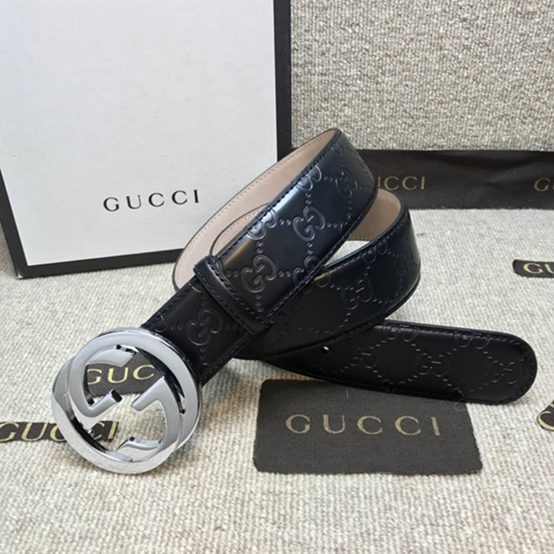 G*u*i signature leather belt