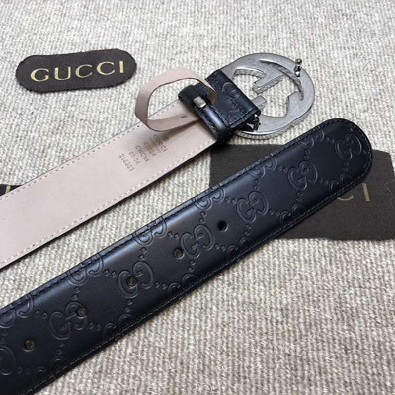 G*u*i signature leather belt