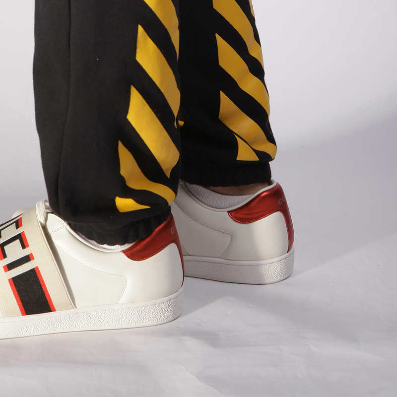 G*u*i stripe leather sneaker