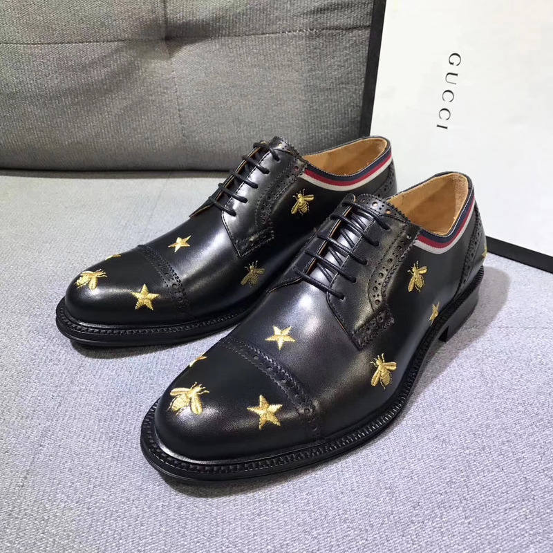 G*u*i star bee loafer hoisebit leather loafer