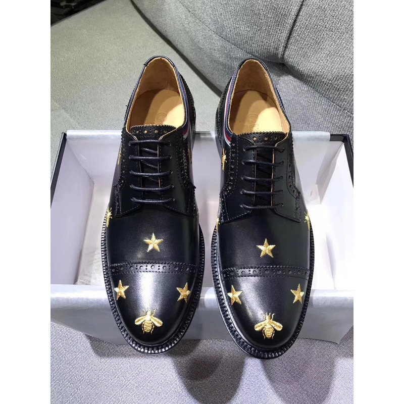 G*u*i star bee loafer hoisebit leather loafer