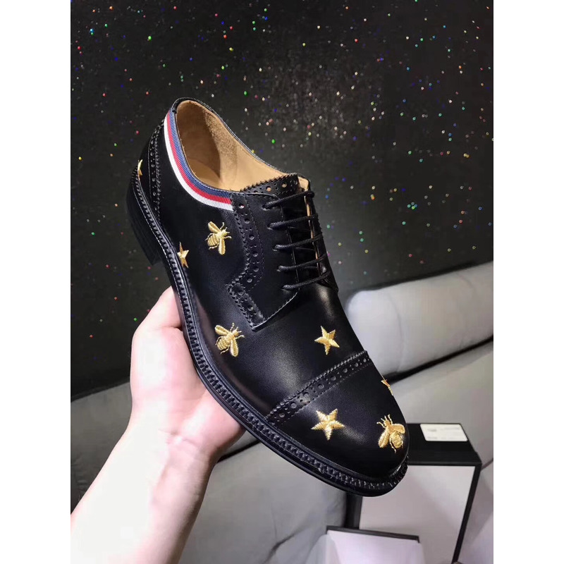 G*u*i star bee loafer hoisebit leather loafer