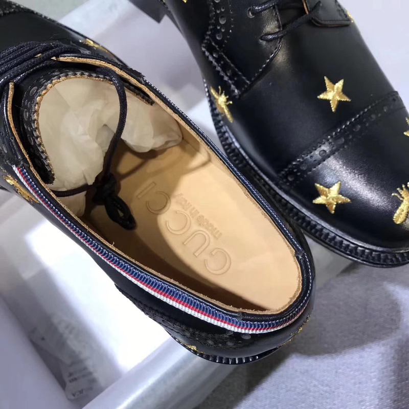 G*u*i star bee loafer hoisebit leather loafer