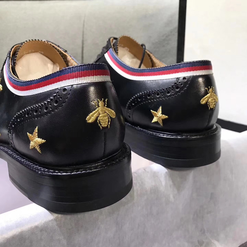 G*u*i star bee loafer hoisebit leather loafer