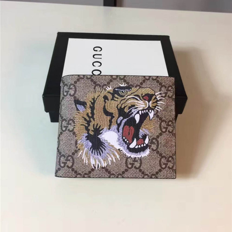 G*u*i tiger print gg wallet