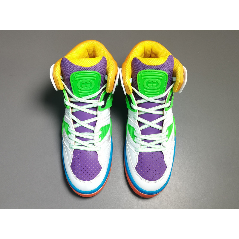 G*u*i high white green purple basketball shoes sneakers men