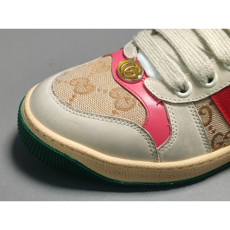 G*u*i low pink green old casual shoes woman