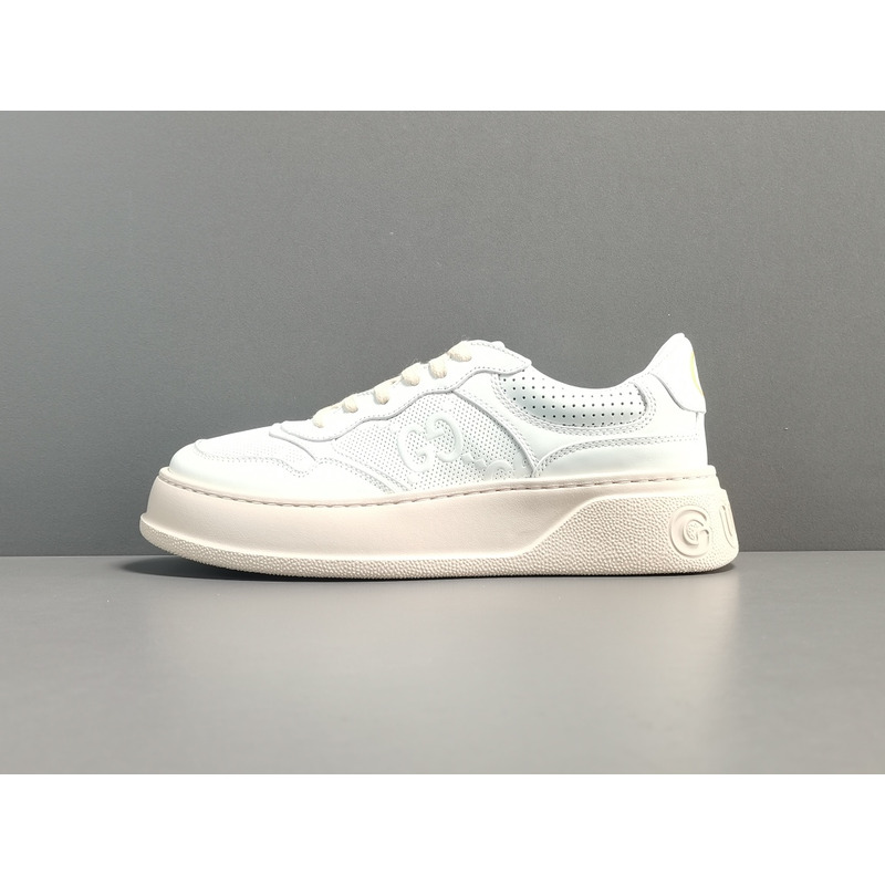 G*u*i chunky b white powder 670415 upg10 9060 sneakers women