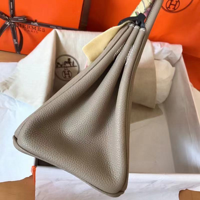 H**mes women bag in khaki 30cm