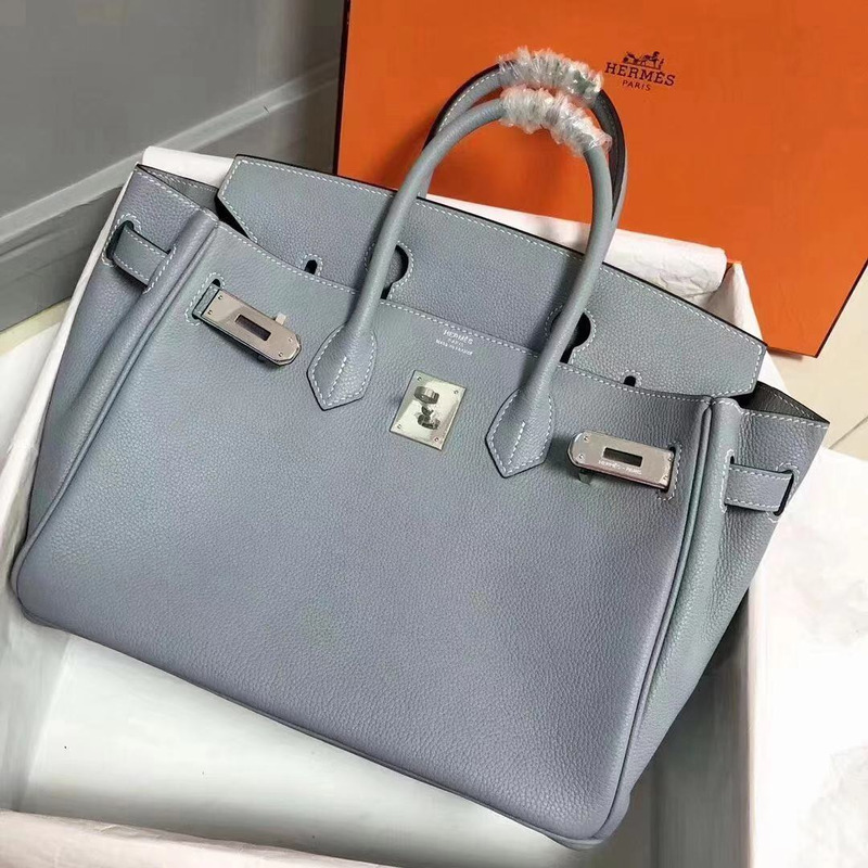 H**mes women bag in grey 30cm