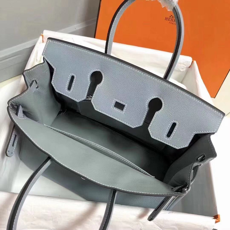 H**mes women bag in grey 30cm