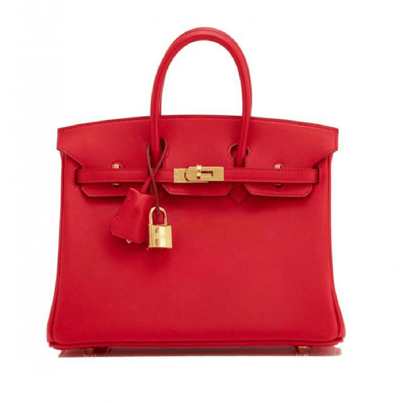 H**mes women bag in red