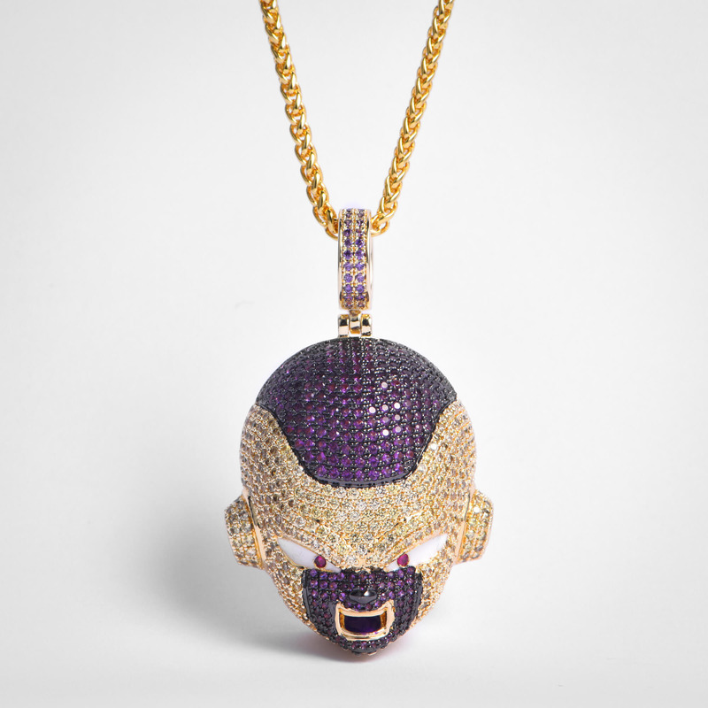 Hiphop FREE SHIPPING 14K Gold Iced Frieza Pendant