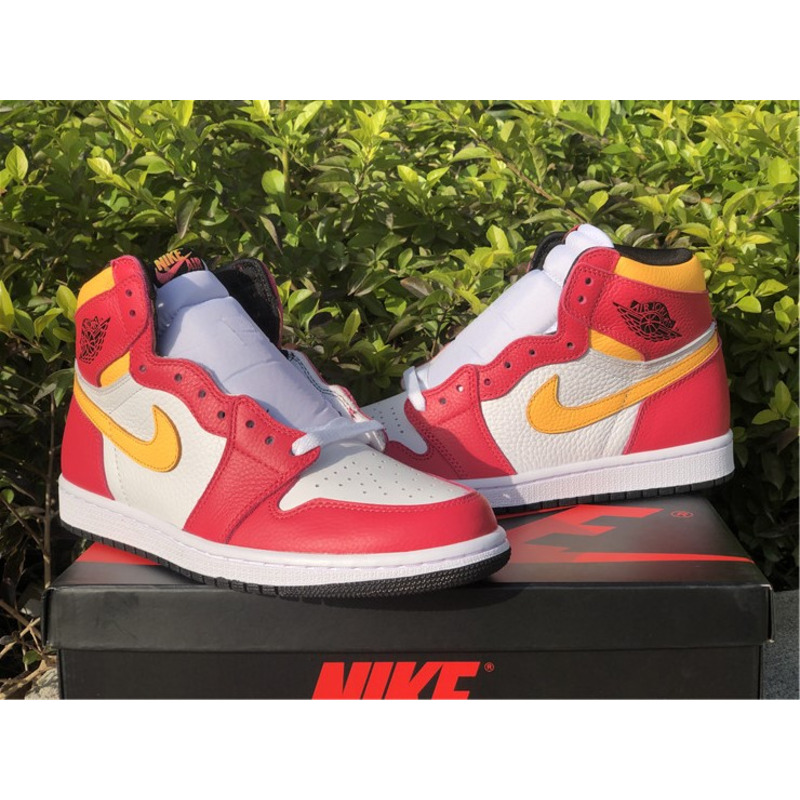 Air Jordan 1"Light Fusion Red"555088 603 Sneakers Men Women