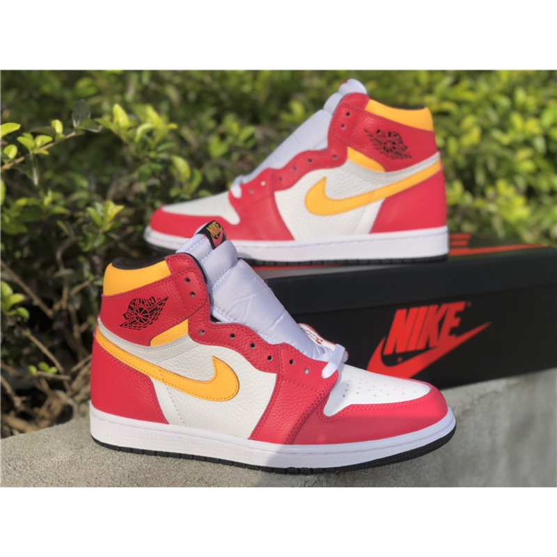 Air Jordan 1"Light Fusion Red"555088 603 Sneakers Men Women