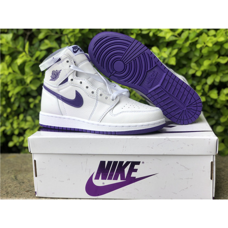 Air Jordan 1 High OG WMNS"Court Purple"CD0461 151 Sneakers Men Women