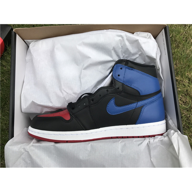 Air Jordan 1 High Sneakers White blue red Men Women